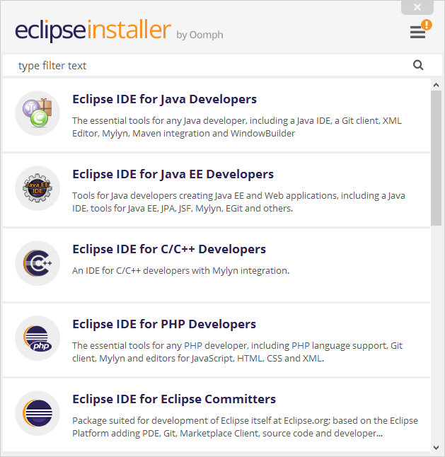 Eclipse - Installeur - Etape 2 Eclipse - Installeur - Etape 2
