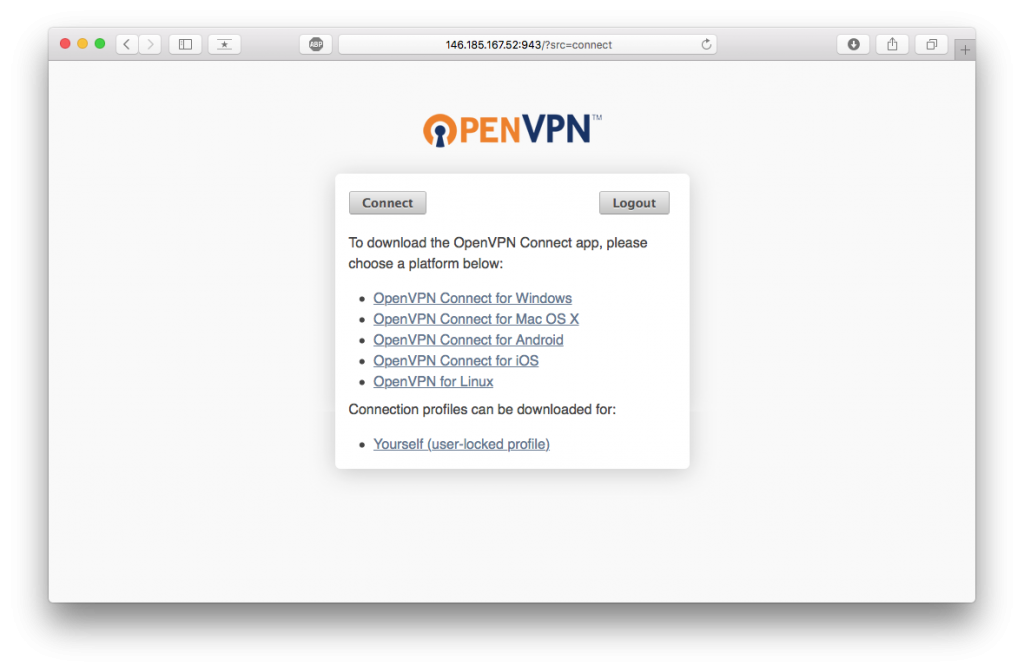 VPN openvpn-as client