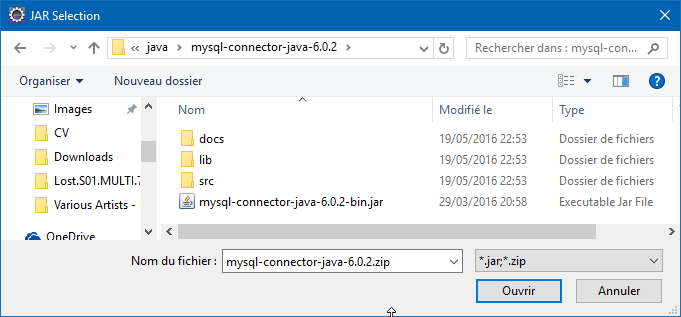 Hibernate - Installer l'ORM sur Eclipse 12 Mysql-Connector JAR