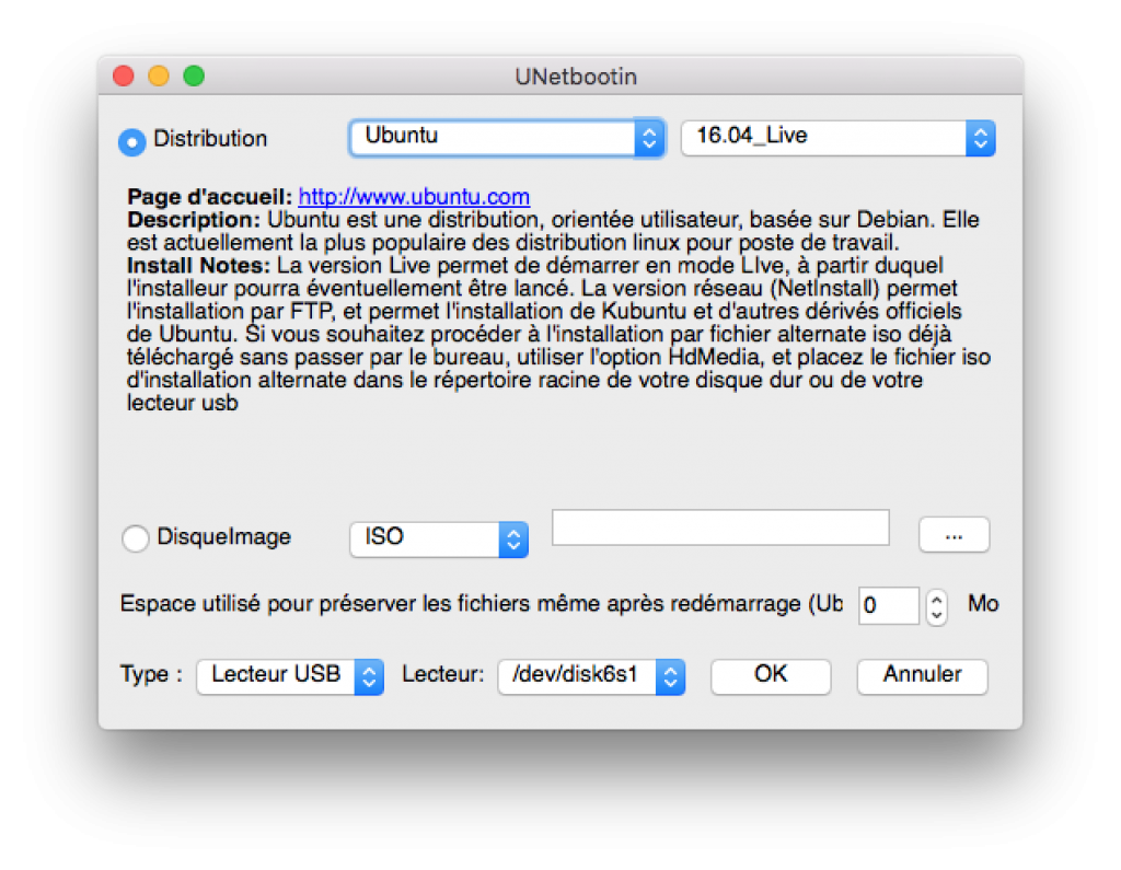 Unetbootin Live USB 2