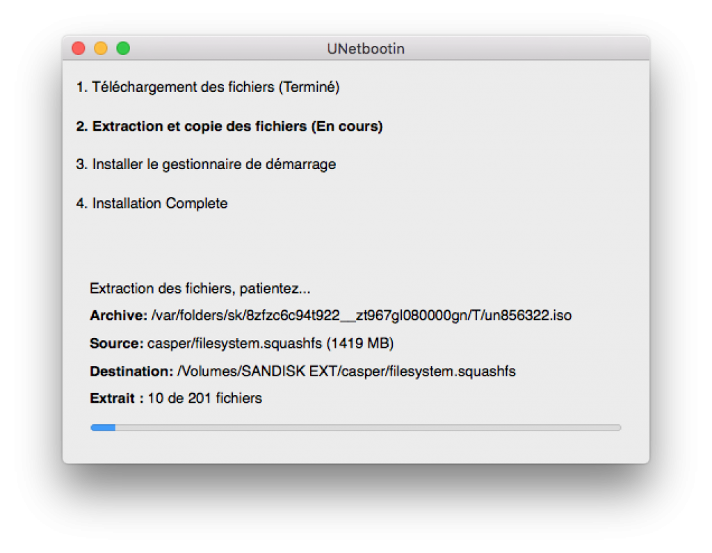 Unetbootin Live USB 4