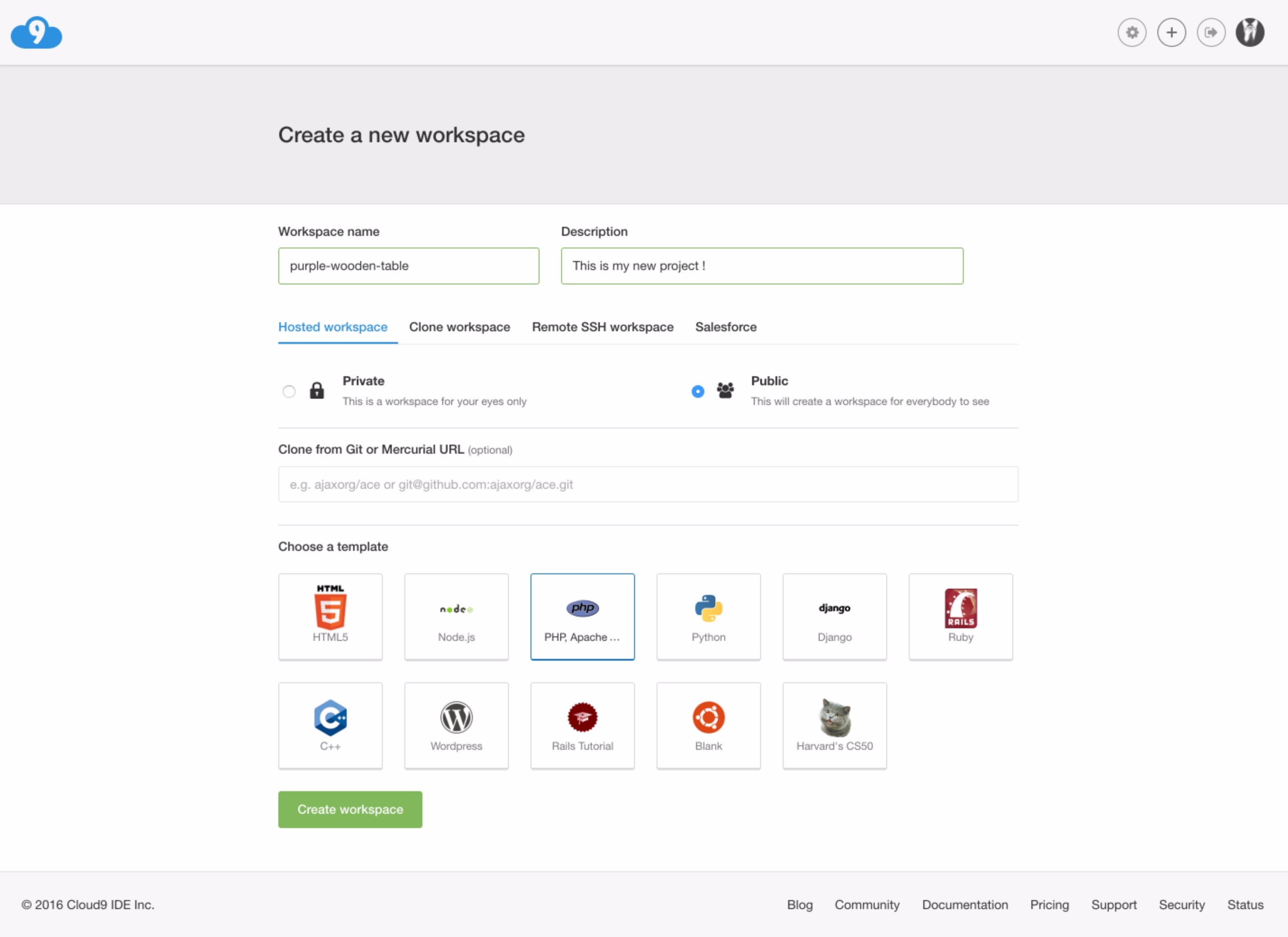 Laravel on Cloud9