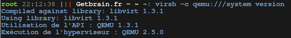 virsh version